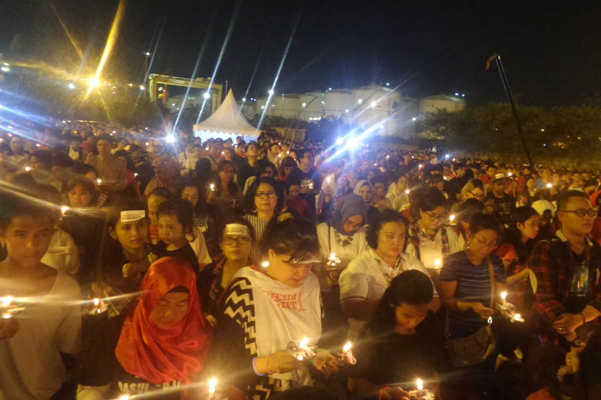 Malam 1000 Cahaya di Kompleks Makam Mbah Priok, Jakarta Utara, Sabtu (20/5/2017)