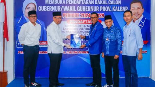Sutarmidji Kembali Daftar Jadi Bakal Calon Gubernur Kalbar dari Partai Demokrat