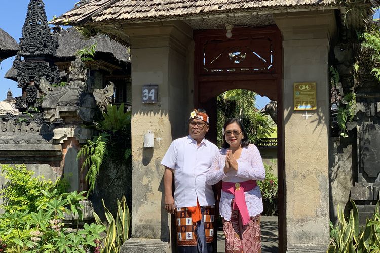 Suasana Desa Penglipuran, desa wisata terbaik di dunia yang berlokasi di Kabupaten Bangli, Bali, pada Jumat (3/10/2025).