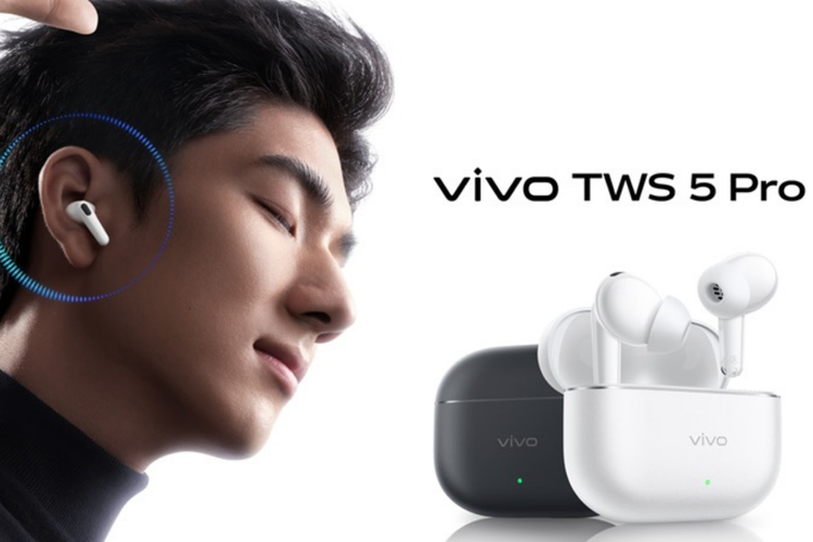Vivo TWS 5 Pro Resmi: Bawa ANC 60 dB, Audio Lossless, dan Baterai 50 Jam