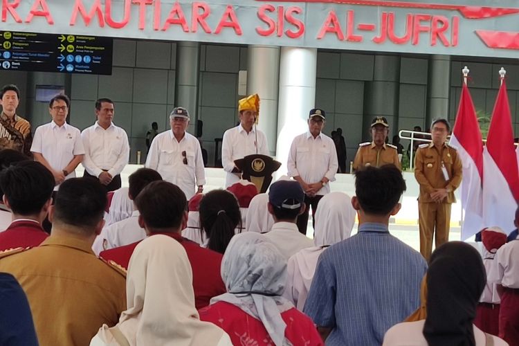 Presiden RI Joko Widodo Resmikan Bandara Mutiara Sis Aljufri, Selasa (26/3/2024)