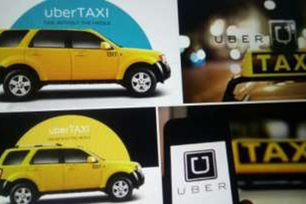 Foto ilustrasi mobil Uber Taxi 