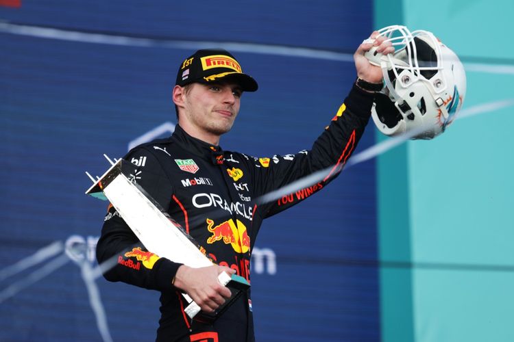 Max Verstappen di GP Miami 2022