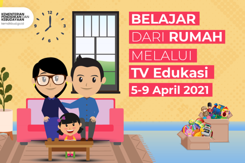 Jadwal dan Link Belajar dari Rumah TV Edukasi, Jumat 9 April 2021