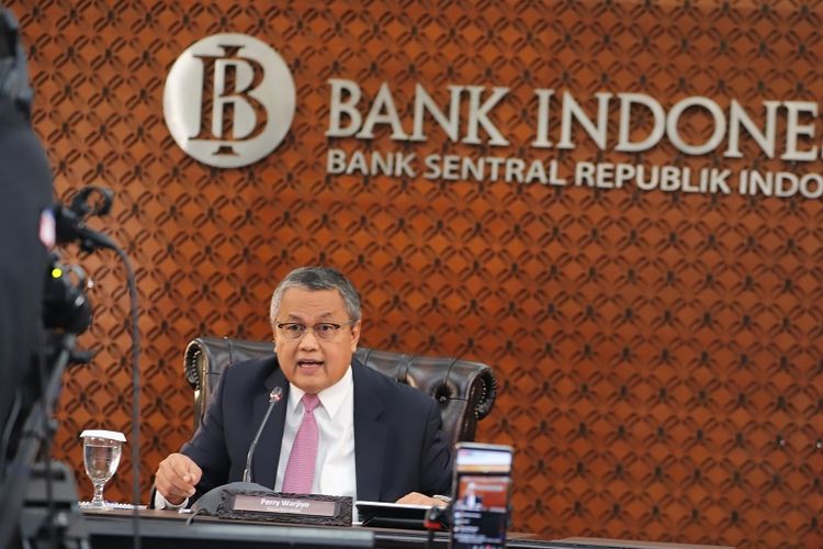 Gubernur Bank Indonesia Perry Warjiyo di Kantor BI, Jakarta.