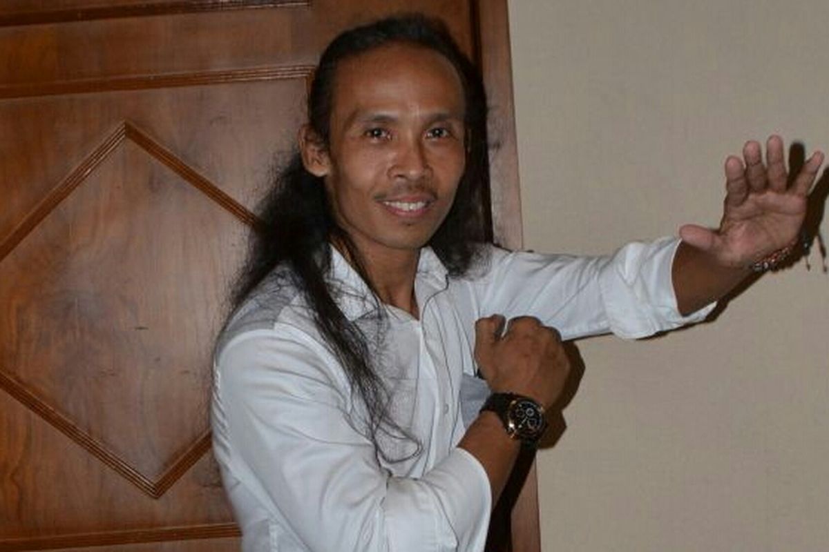 Yayan Ruhian diabadikan di JIExpo Kemayoran, Jakarta Pusat, Selasa (21/3/2017).