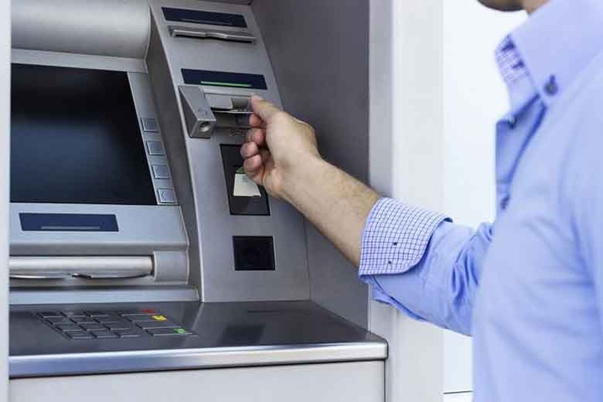 Ilustrasi mesin ATM.
