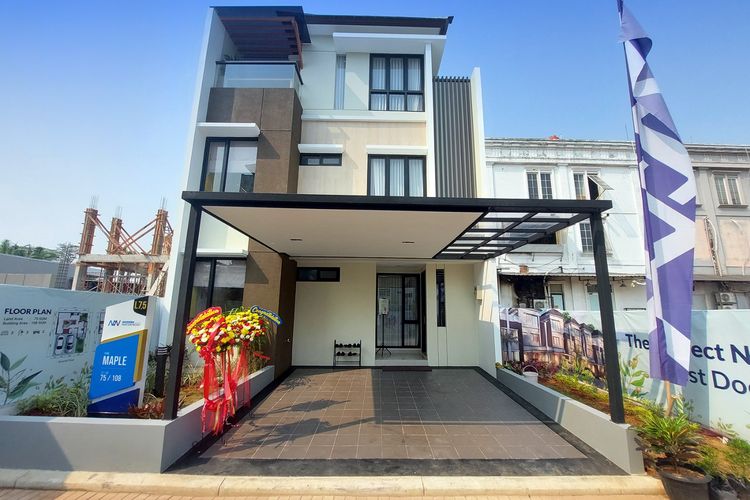 Rumah contoh tipe Maple di Cluster Modern Waterfront Residence, KotaModern Tangerang.