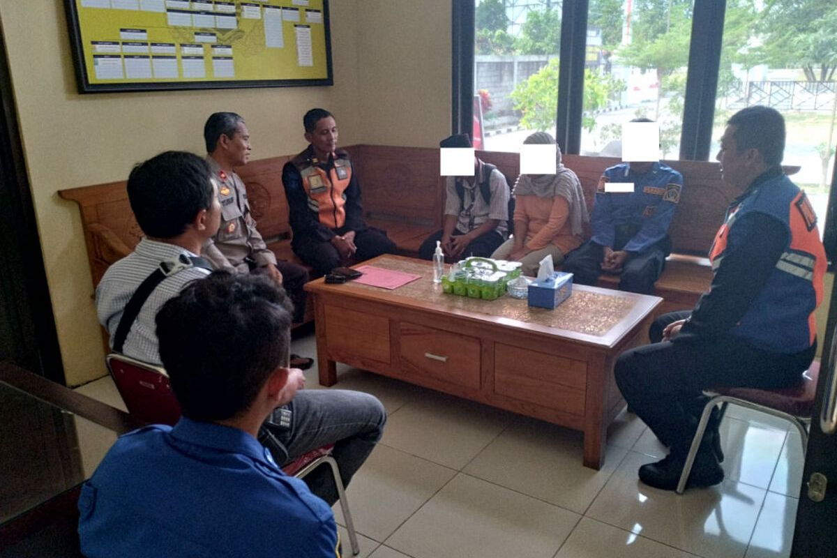 Pembinaan terhadap FMS (14), pelajar SMP di Blitar yang melempari kereta api hingga mengakibatkan masinis mengalami luka, Jumat (28/7/2023)