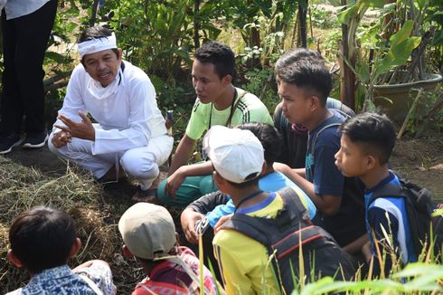 Kritik Belajar Online, Dedi Mulyadi Ajarkan Siswa Beternak dan Bertani