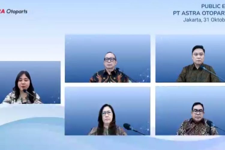 Public Expose PT Astra Otoparts Tbk yang digelar daring pada Jum'at (31/10/2025).