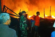 7 Kios Pedagang di Pasar Flamboyan Kampar Ludes Terbakar, Diduga akibat Korsleting
