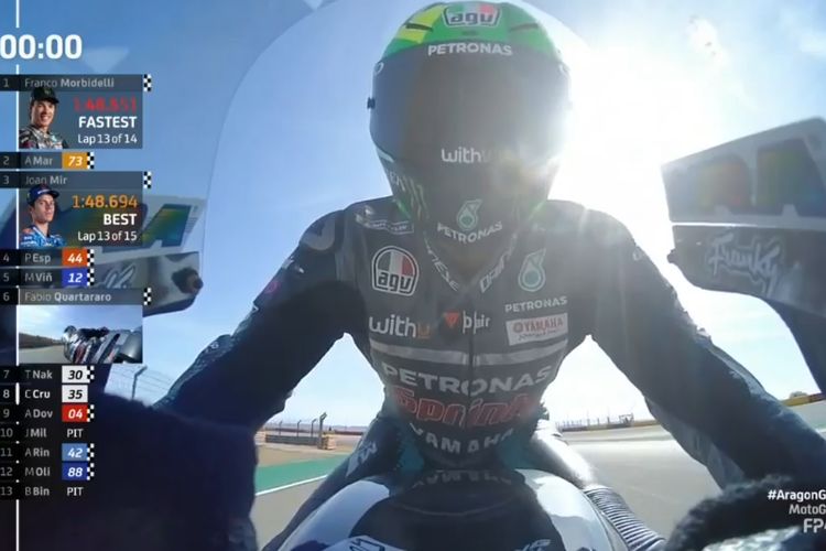Franco Morbidelli tercepat pada FP4 MotoGP Aragon