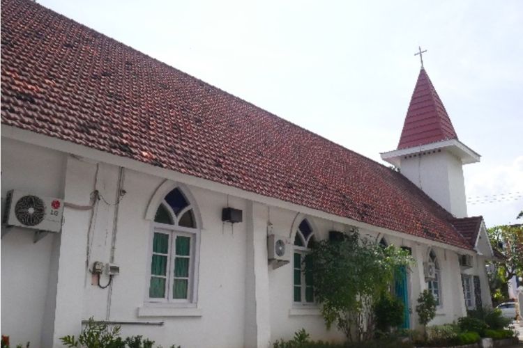 Gereja Protestan di Indonesia bagian Barat (GPIB) Pniel Singaraja, Kabupaten Buleleng, Provinsi Bali.