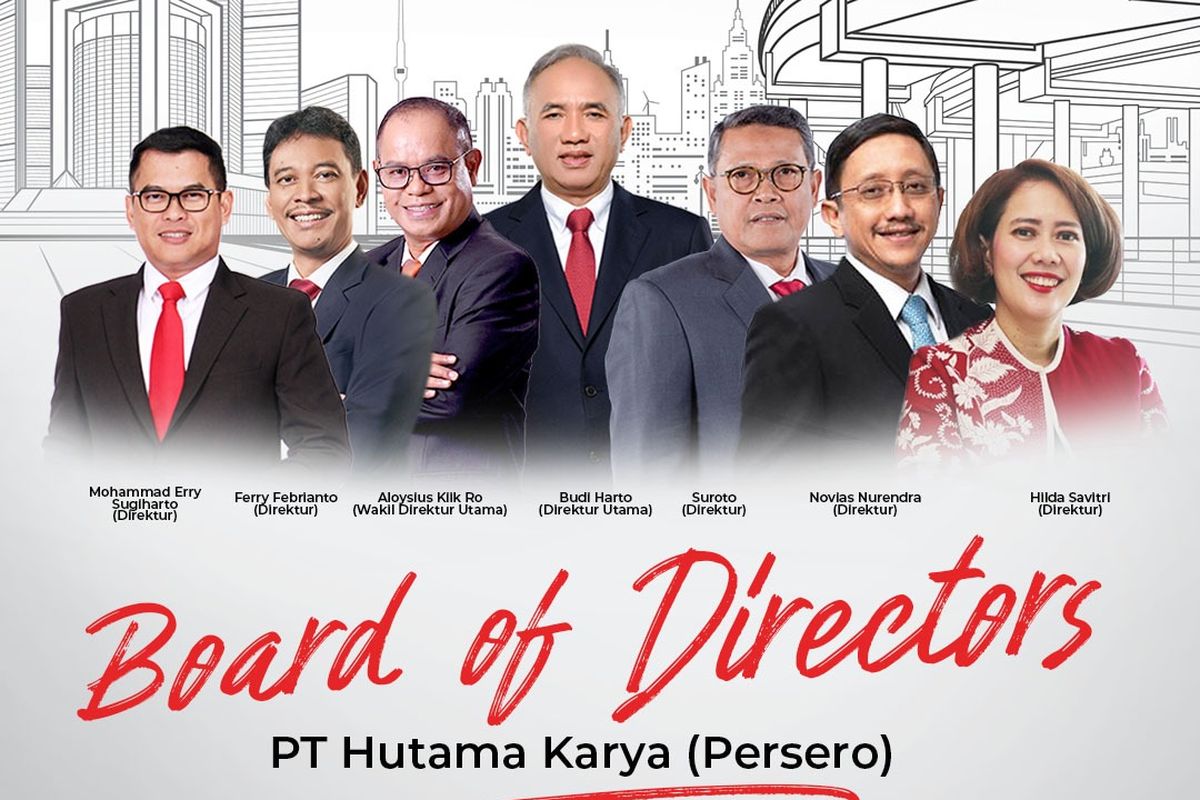 Jajaran dewan direksi baru PT Hutama Karya (Persero)