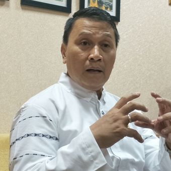 Ketua DPP Partai Keadilan Sejahtera (PKS) Mardani Ali Sera di Kompleks Parlemen, Senayan, Jakarta, Selasa (22/10/2019).