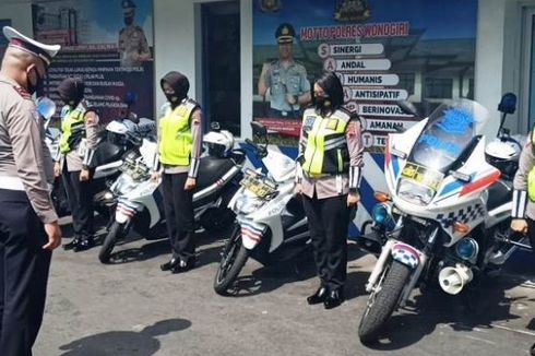 Satlantas Polres Wonogiri Gunakan Helm Berkamera dalam Penerapan ETLE