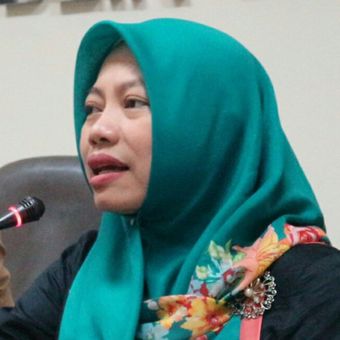 Direktur Eksekutif Perkumpulan untuk Pemilu dan Demokrasi (Perludem), Titi Anggraini dalam diskusi di Kantor Bawaslu RI, Jakarta, Rabu (21/3/2018). 