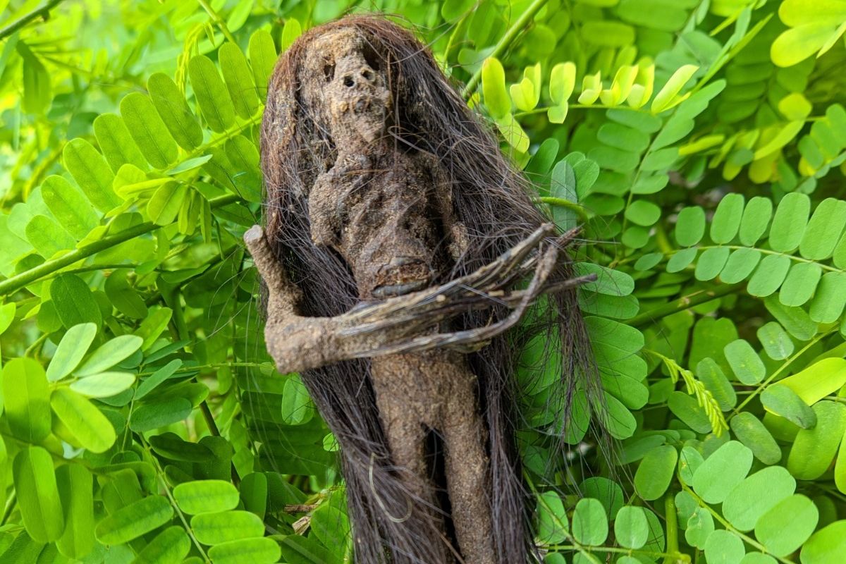 Ilustrasi foto Jenglot.