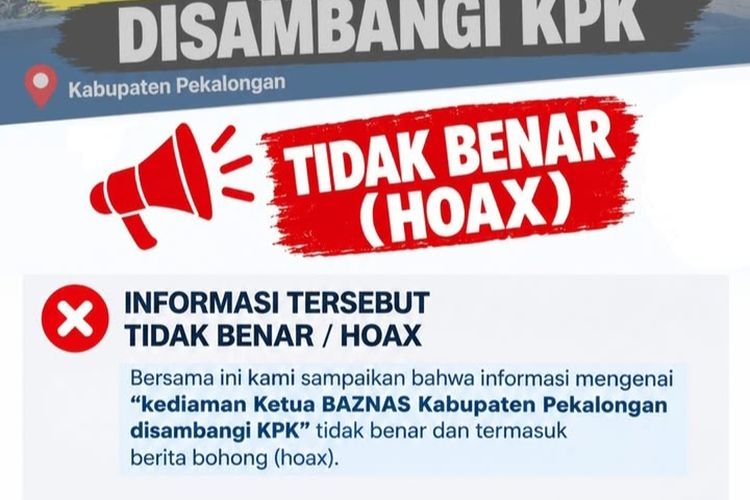 Baznas Pekalongan Bantah Kabar Rumah Ketuanya Didatangi KPK, Sebut Hoaks