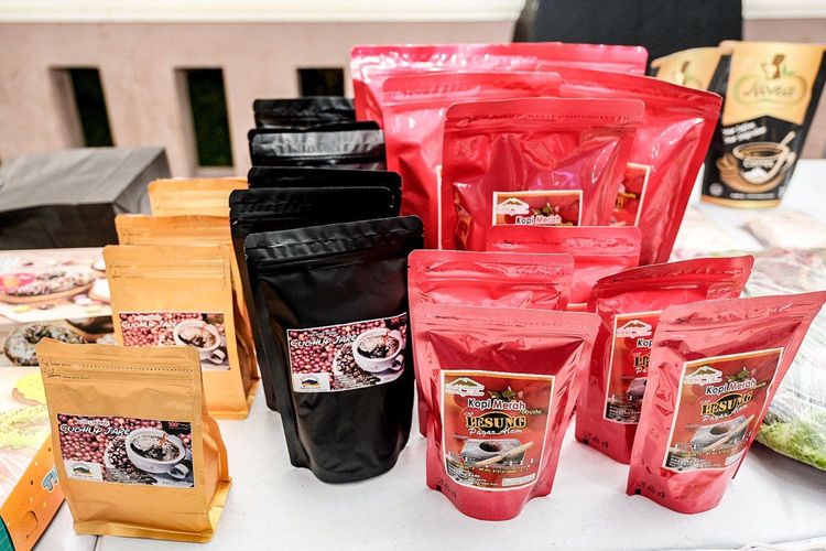 Produk Usaha Mikro Kecil Menengah (UMKM) kopi robusta dari Pagar Alam, Sumatera Selatan.