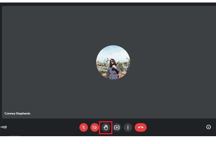 Cara angkat tangan saat rapat di Google Meet melalui laptop
