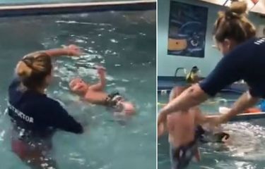 Video Viral TikTok, Bayi 8 Bulan Dilempar ke Kolam oleh Instruktur ...