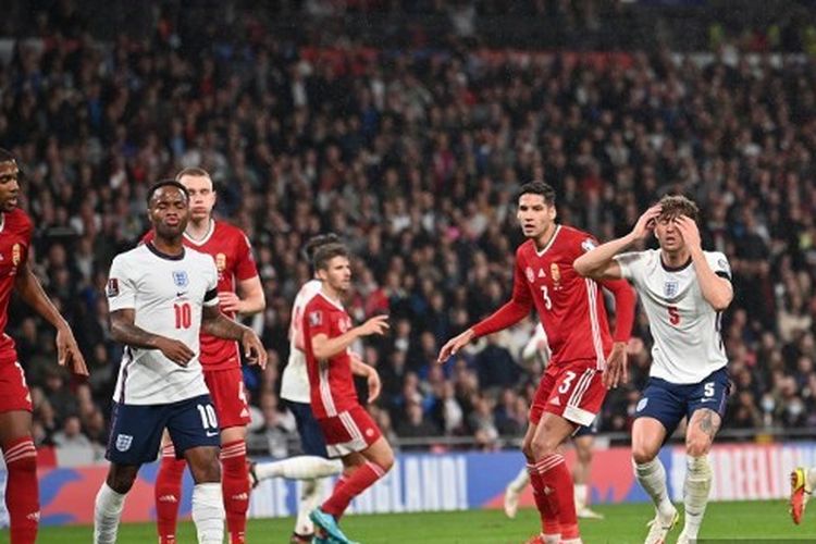 Pertandingan antara Inggris dan Hongaria di Stadion Wembley, London, Rabu (13/10/2021) dini hari WIB, pada lanjutan Kualifikasi Piala Dunia 2022 Zona Eropa (Grup I). 