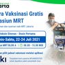 Sentra Vaksinasi Gratis MRT Jakarta Tahap 3 Dibuka, Cek Syaratnya