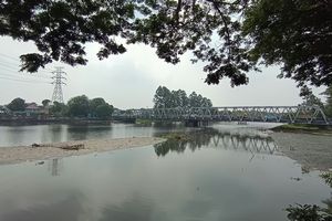 Debit Sungai Cisadane Turun, Pintu Air 10 Tangerang Ditutup Seluruhnya