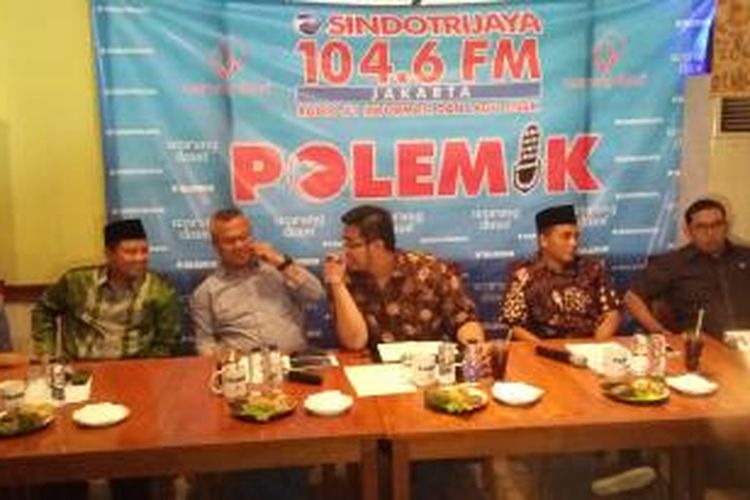 Diskusi Polemik di Warung Daun Cikini, Jakarta Pusat, Sabtu (8/8/2015).