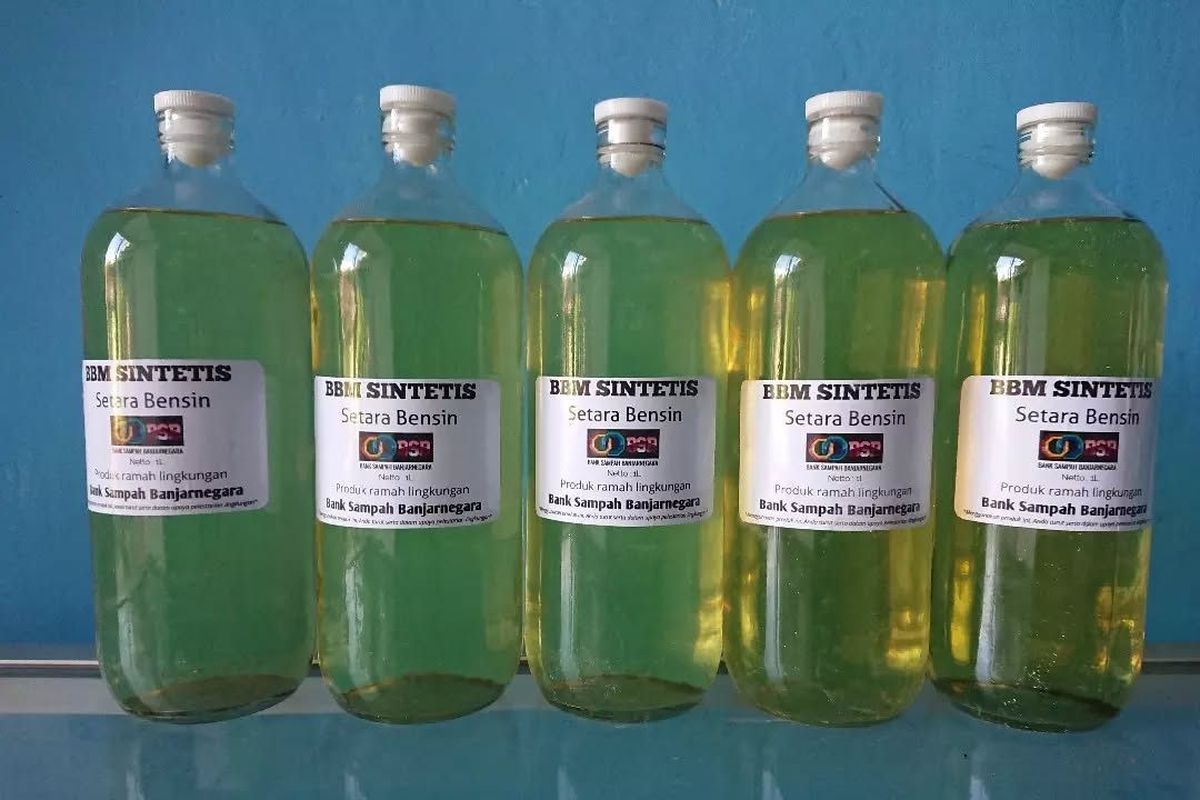 sampah plastik yang diolah menjadi petasol