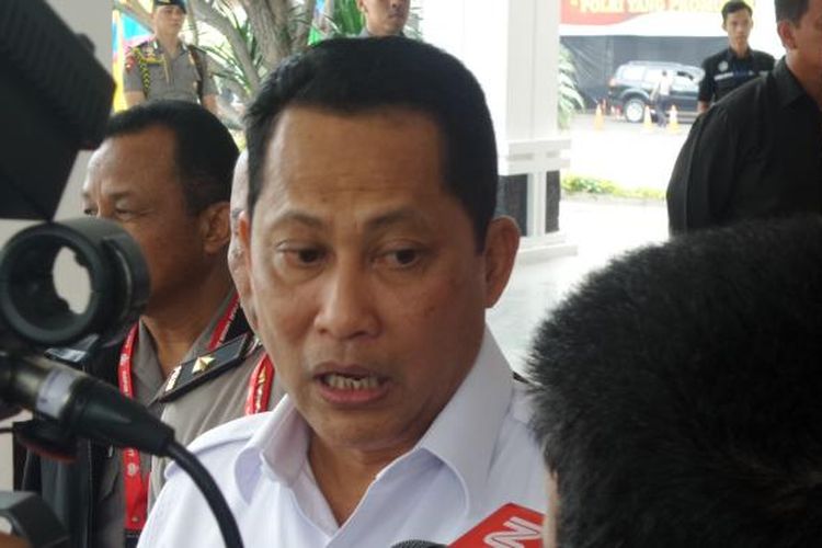 Kepala Badan Narkotika Nasional (BNN) Budi Waseso di kompleks PTIK, Jakarta, Kamis (26/1/2017).