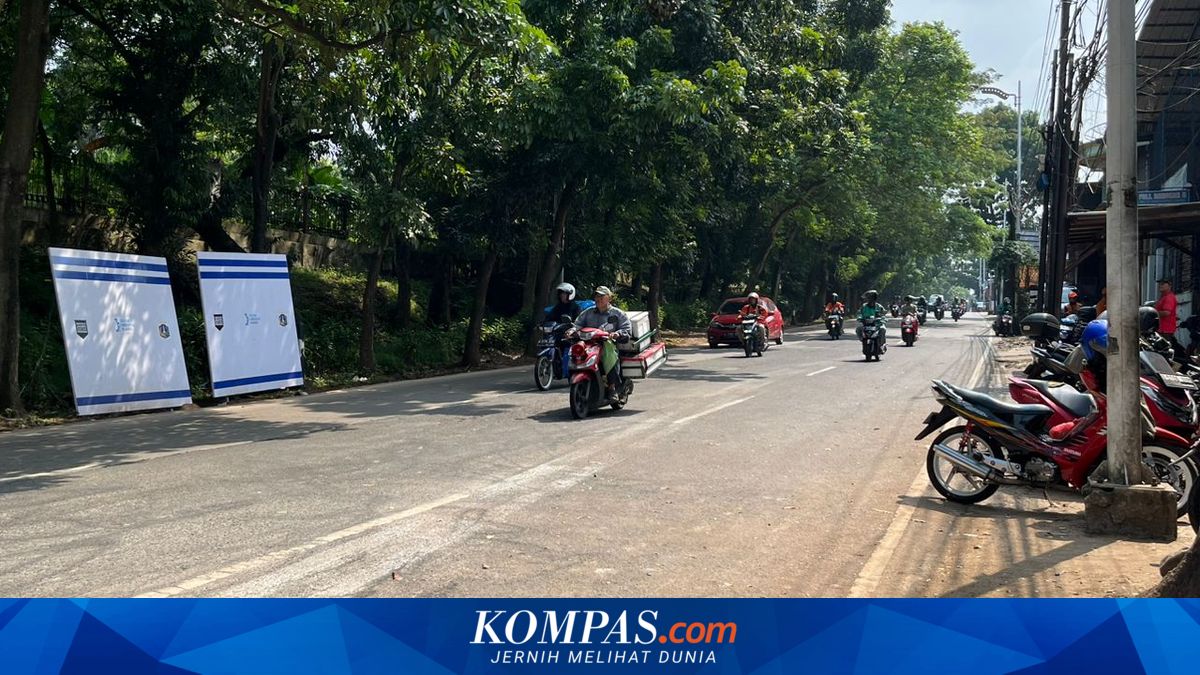 Jalan ambles di Lenteng Agung selesai diperbaiki. Pengendara kini bisa melintas normal tanpa rekayasa lalu lintas.