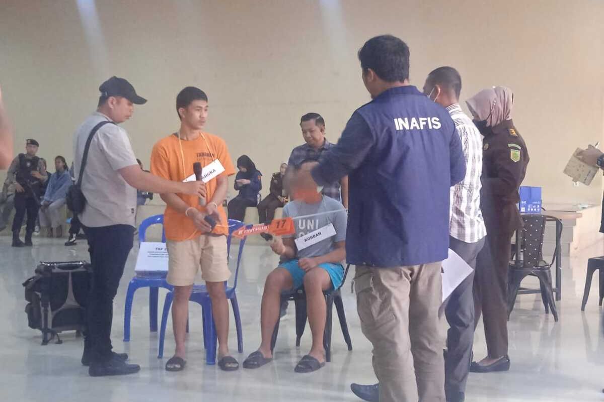 Rekonstruksi Ungkap Sadisnya Pembunuhan di Gowa, Remaja Hamil Derita 98 Luka Tusukan