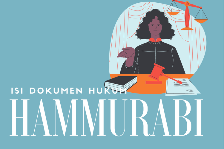 Ilustrasi isi dokumen hukum Hammurabi