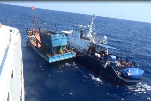 KKP Tangkap Kapal Berbendera Malaysia Pencuri Ikan dan Pembawa Sabu 