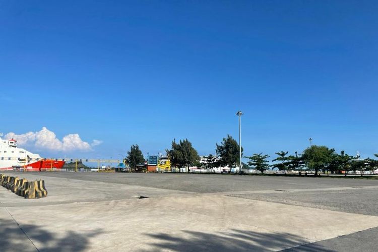 Pelabuhan bakauheni sepi jelang Idul Adha. Foto diambil Selasa (27/6/2023).