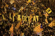 Pemimpin Separatis Catalonia Disidang, 200.000 Orang Turun ke Jalan