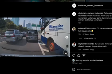 Video Viral Pengemudi Bus Enggan Antre Saat Keluar Tol