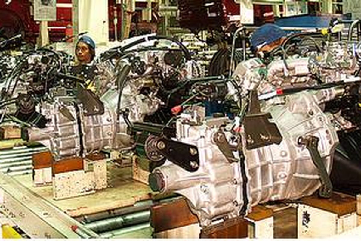 Mesin Suzuki di pabriknya, Tambun, Bekasi Indonesia