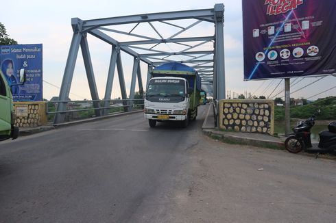 Usia Jembatan Ploso di Jombang Makin Tua, Kendaraan Berat Dilarang Melintas