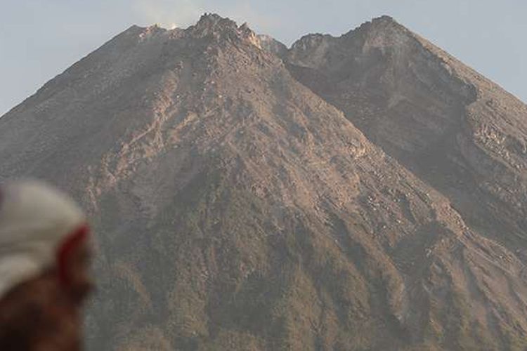 A file photo of Mount Merapi volcano on the outskirts of Yogyakarta on Java island. 