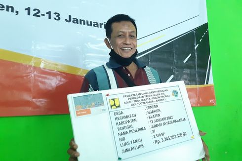 Tukang Batu di Klaten Terima Ganti Rugi Tol Solo-Yogyakarta Rp 3,2 Miliar