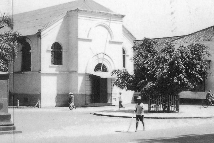Suasana di sekitar GPIB Margamulya Yogyakarta pada tahun 1920-an. 