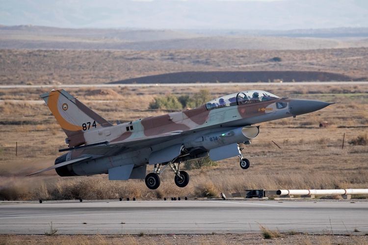 Jet tempur F-16 milik Angkatan Udara Israel yang akan dibeli oleh Kroasia.