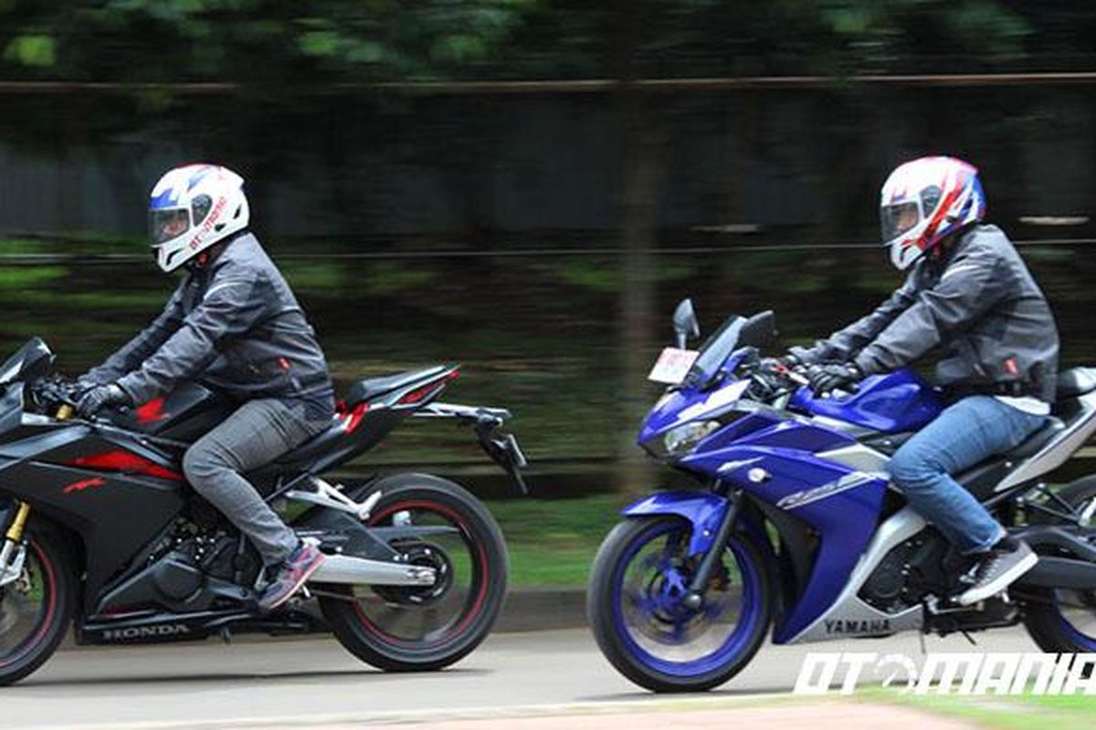 Test ride CBR250RR Komparasi R25