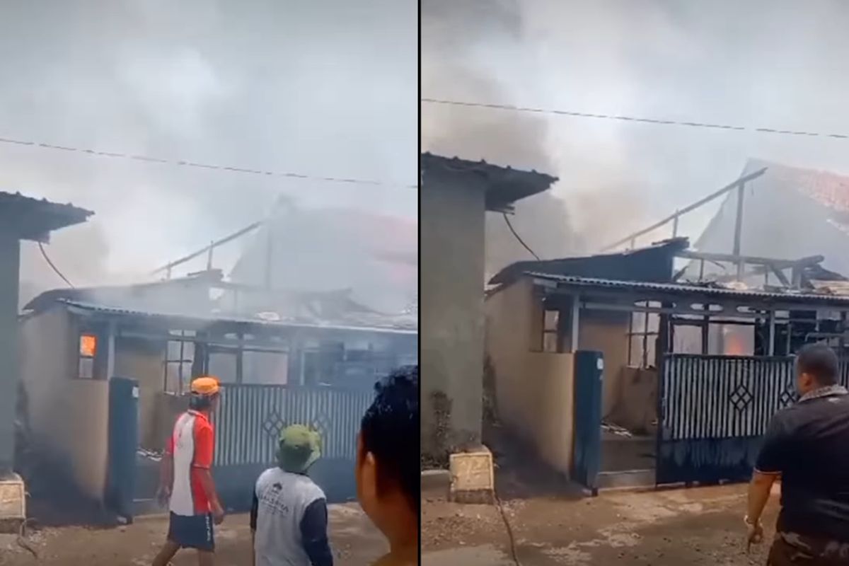 Anak bakar rumah orang tuanya di Cirebon karena tidak dibelikan motor (Instagram/andreli_48)