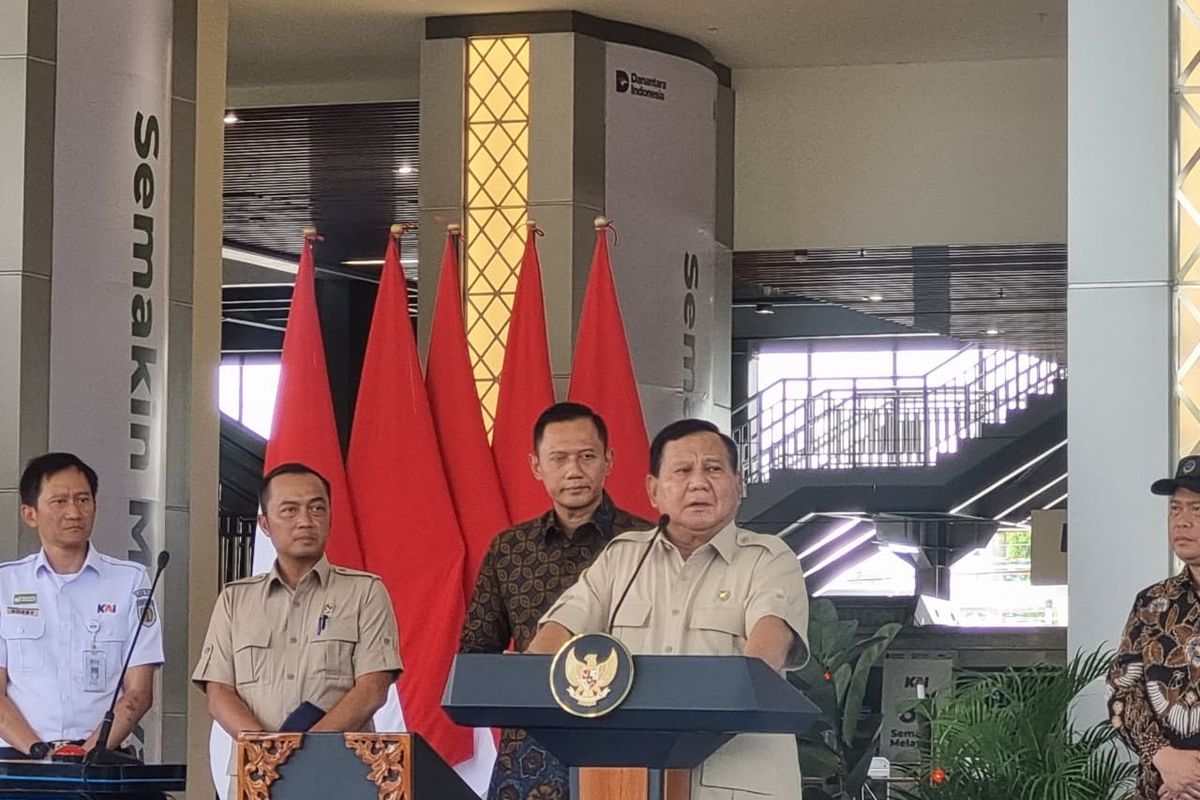 Pernyataan Lengkap Prabowo soal Utang Kereta Cepat