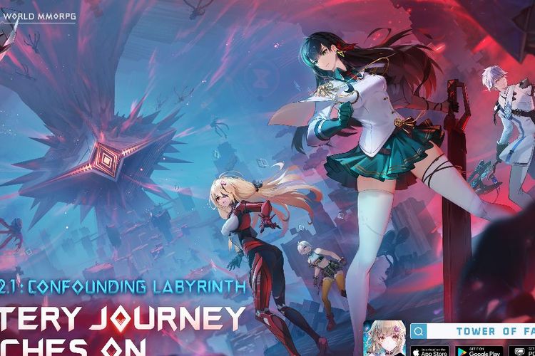 Pengembang Hotta Studio mengumumkan pembaruan versi 2.1 untuk Tower of Fantasy bernama Confounding Labyrinth.